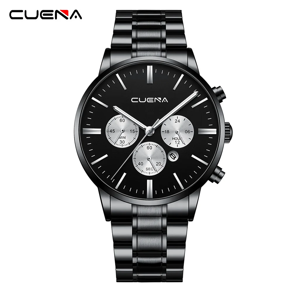 High quality water proof Alibaba online shopping luxury chronograph gold Stainless Steel men wrist Watches montr erkek saat