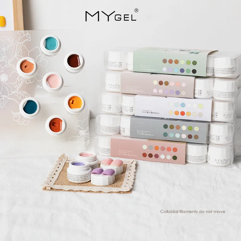 Wholesales 60 colors jelly nail art solid pudding gel polish creamy painting gel solid cream gel polish