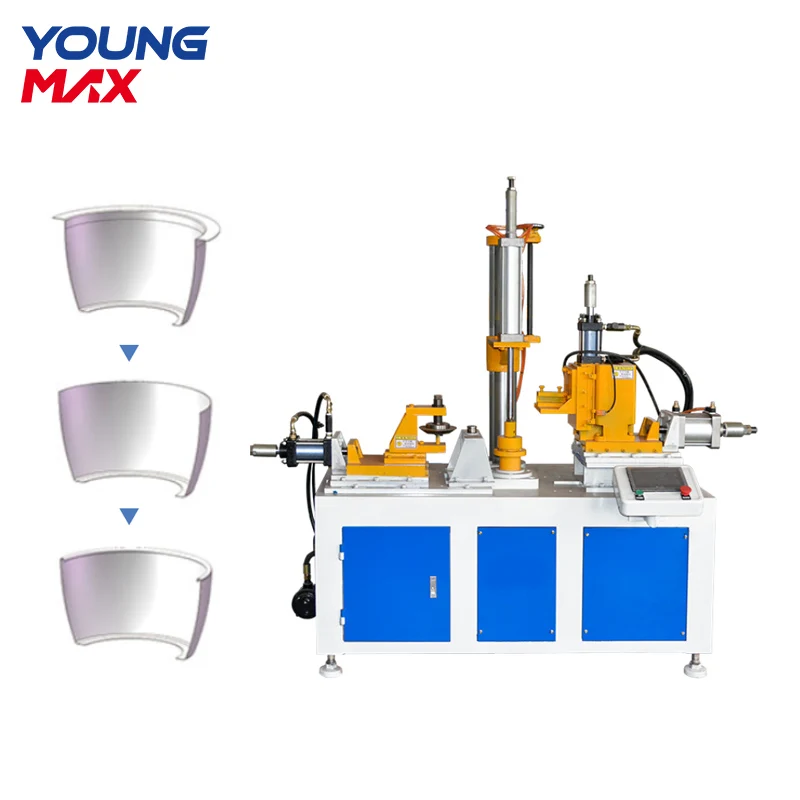 automatic metal edge trimming & bending machine bordering trimming machine cookware bending machine