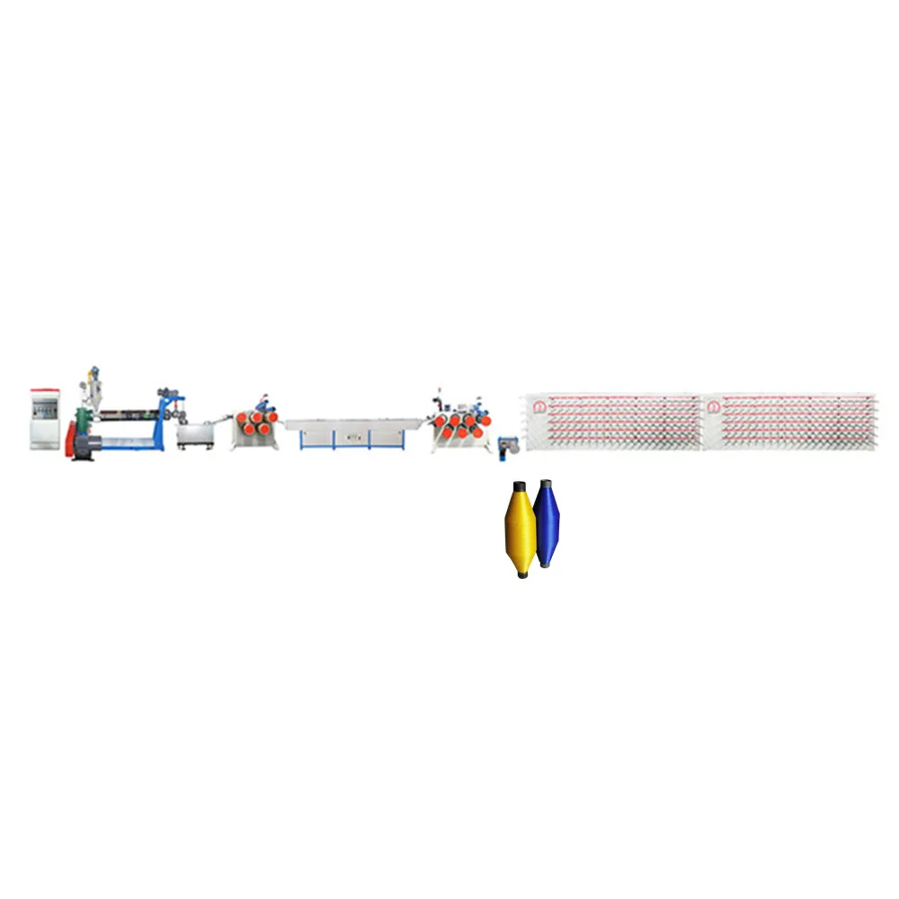 Fiber yarn pe pp monofilament making extruding machine for anti hail shade net / tomato onion mesh bag / plastic rope twine