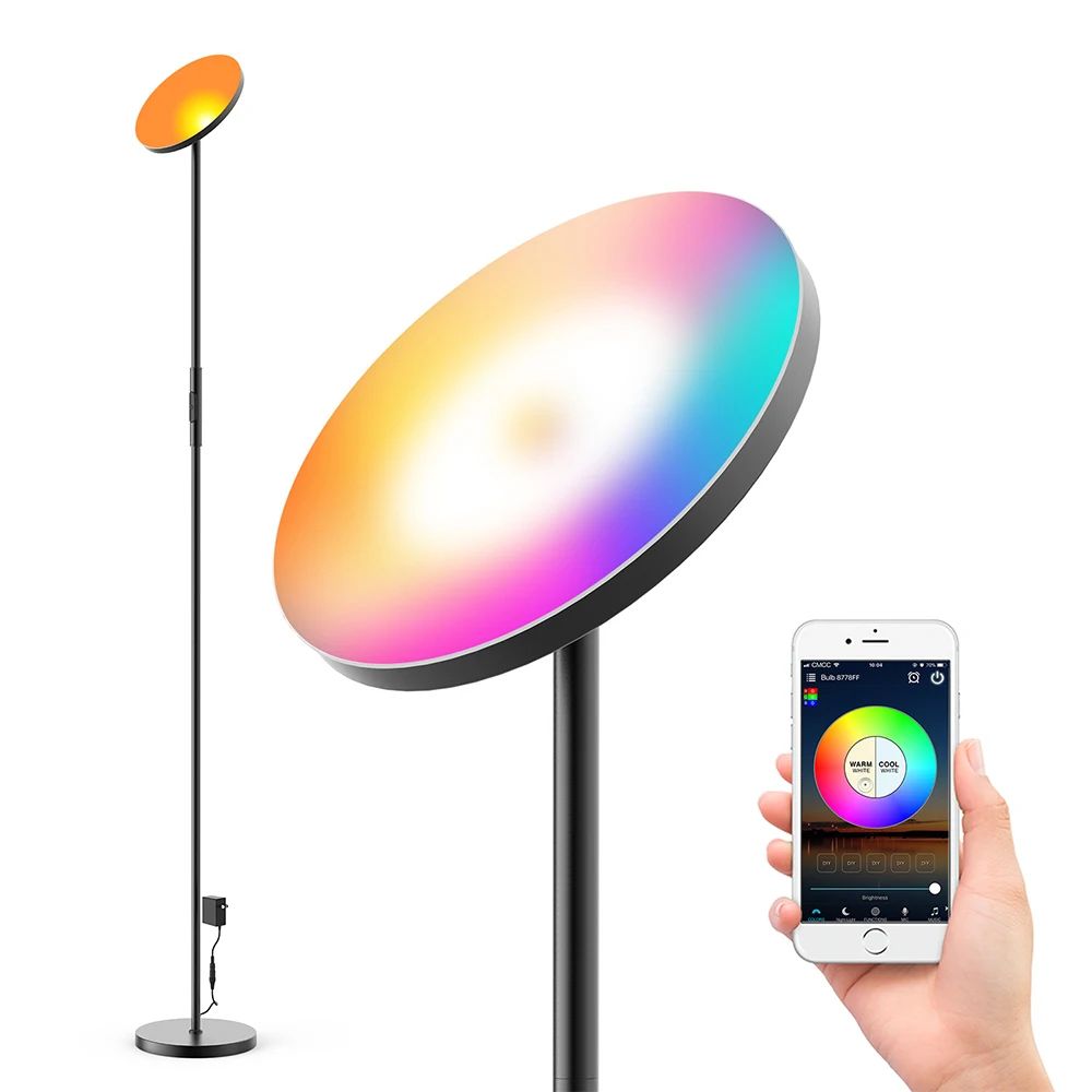  Светодиодная напольная лампа 24 Вт RGB Smart WiFi с Alexa и Google