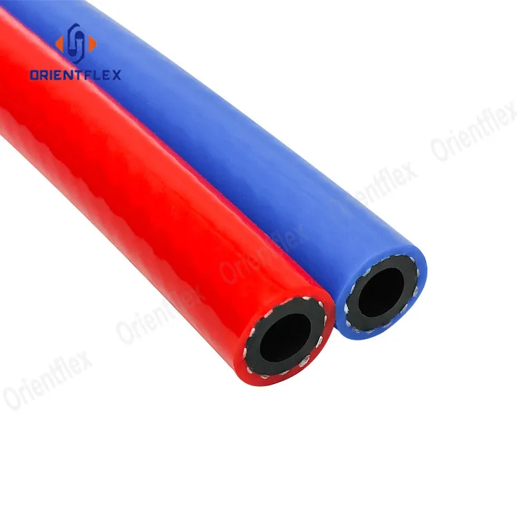 High Quality Two Line Oxy Oxygen Acetylene Hose Pvc Twin Welding Hose Hoses 5/16