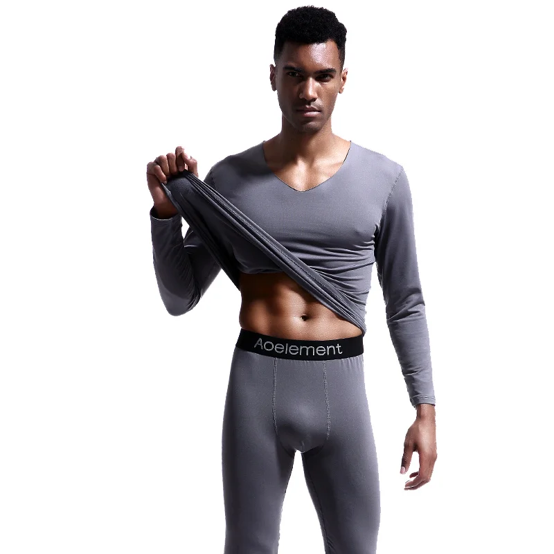 custom thermal underwear men warm clothing manufacturer tops sale new wholesale Autumn winter clothes men wear heated long johns