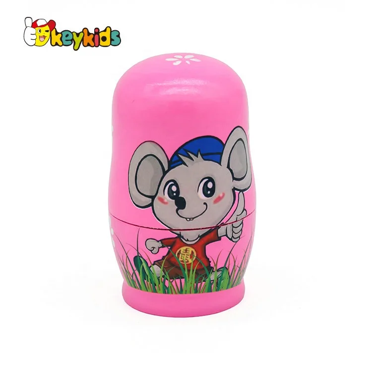 Traditional Hand Painted matryoshka wooden Russian nesting doll for wholesale W06D159