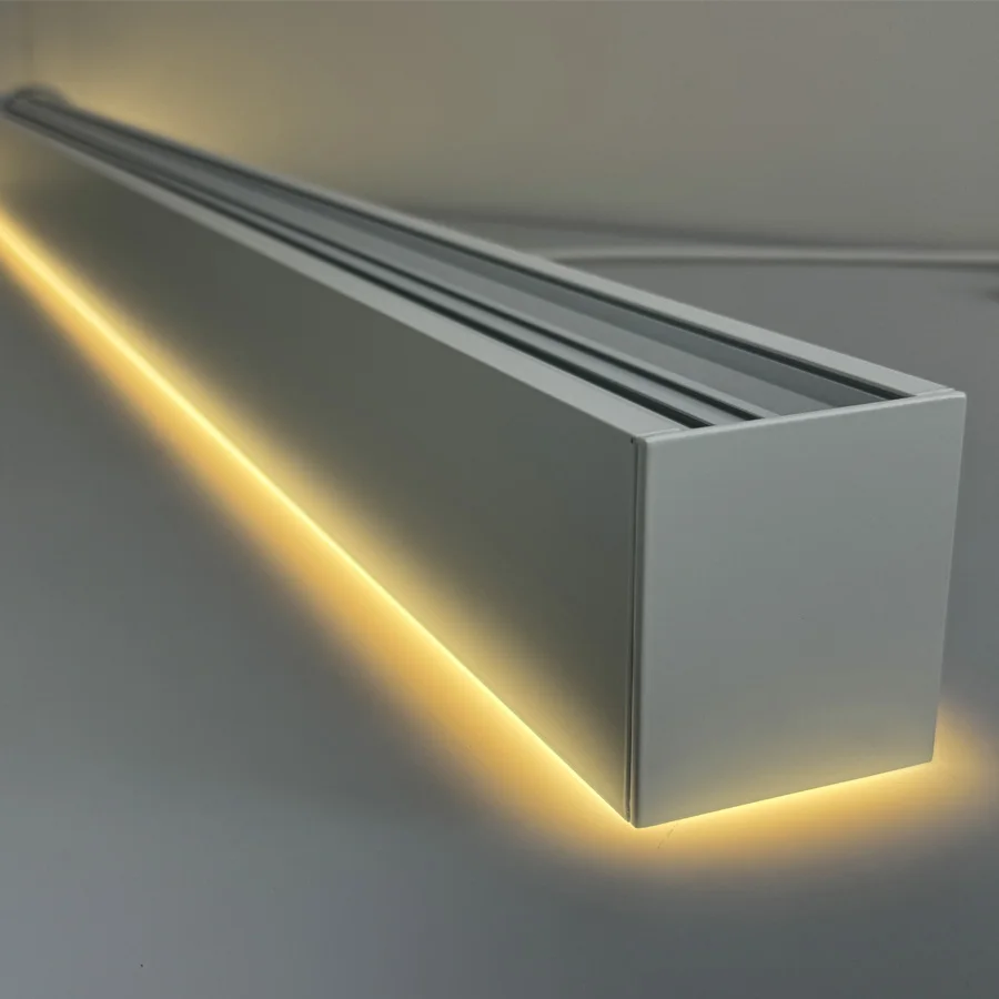 Matt Black Linkable LED Linear Profile Light with 100lm/W Real UGR<19