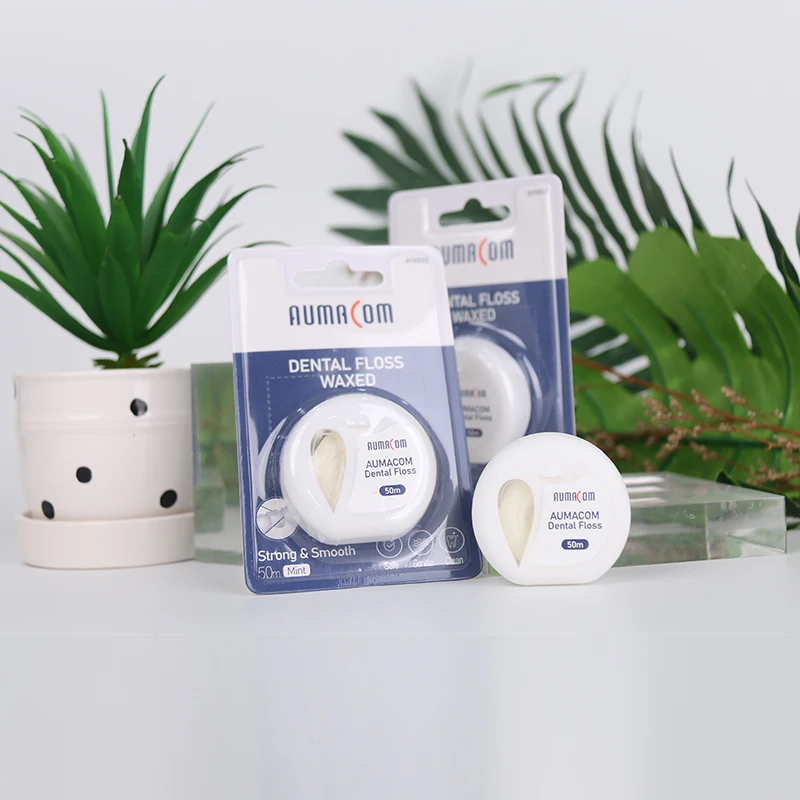 OEM Logo Private Label Wholesale Price Round Flat Line Nylon PTFE 50M Dental Floss Manufacture