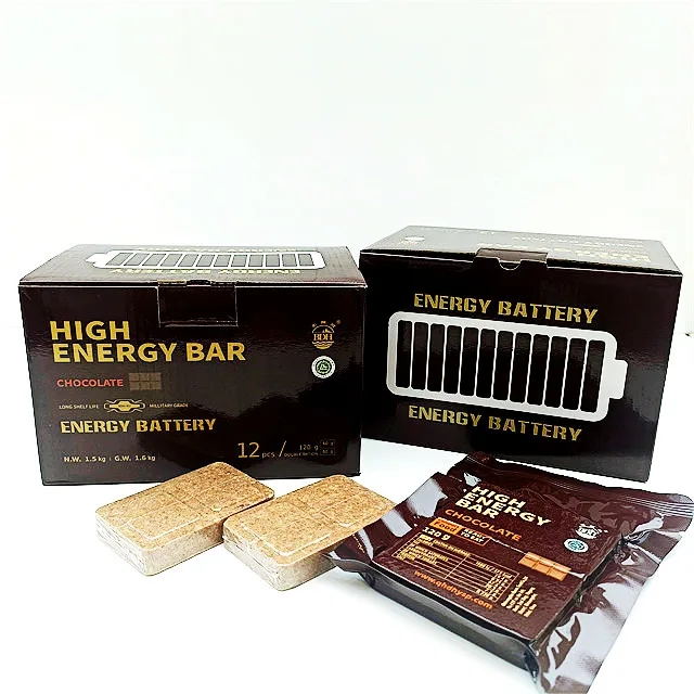 Box packing high energy ration vacuum packed compressed biscuits