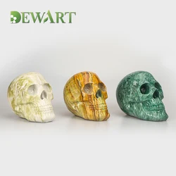 2021 популярная Праздничная статуя, скульптура, абстрактный череп из смолы на заказ для Хэллоуина, праздников, домашние аксессуары, искусственное украшение