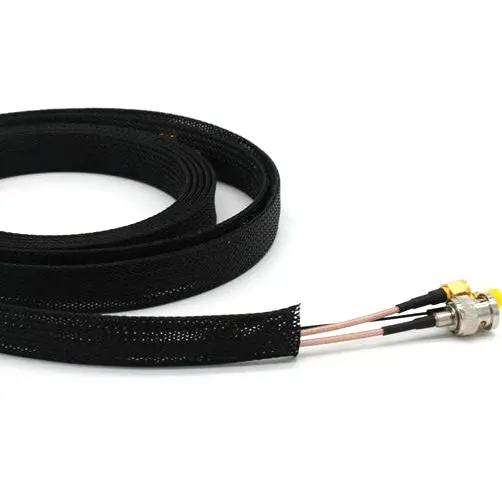 PET Black Expandable Braided Cable Sleeving