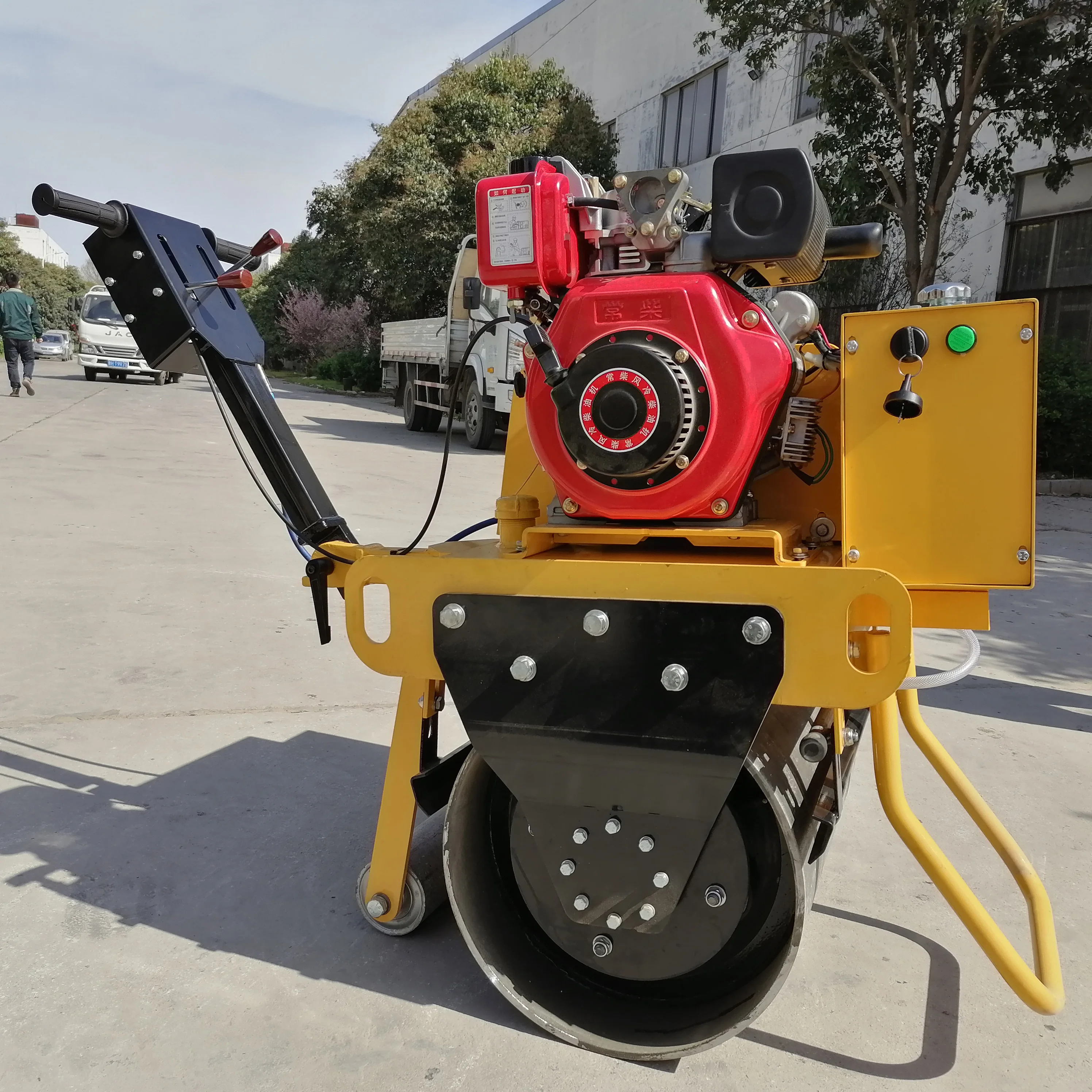 330kg 550kg single drum portable road roller compactor Building Road Construction machine