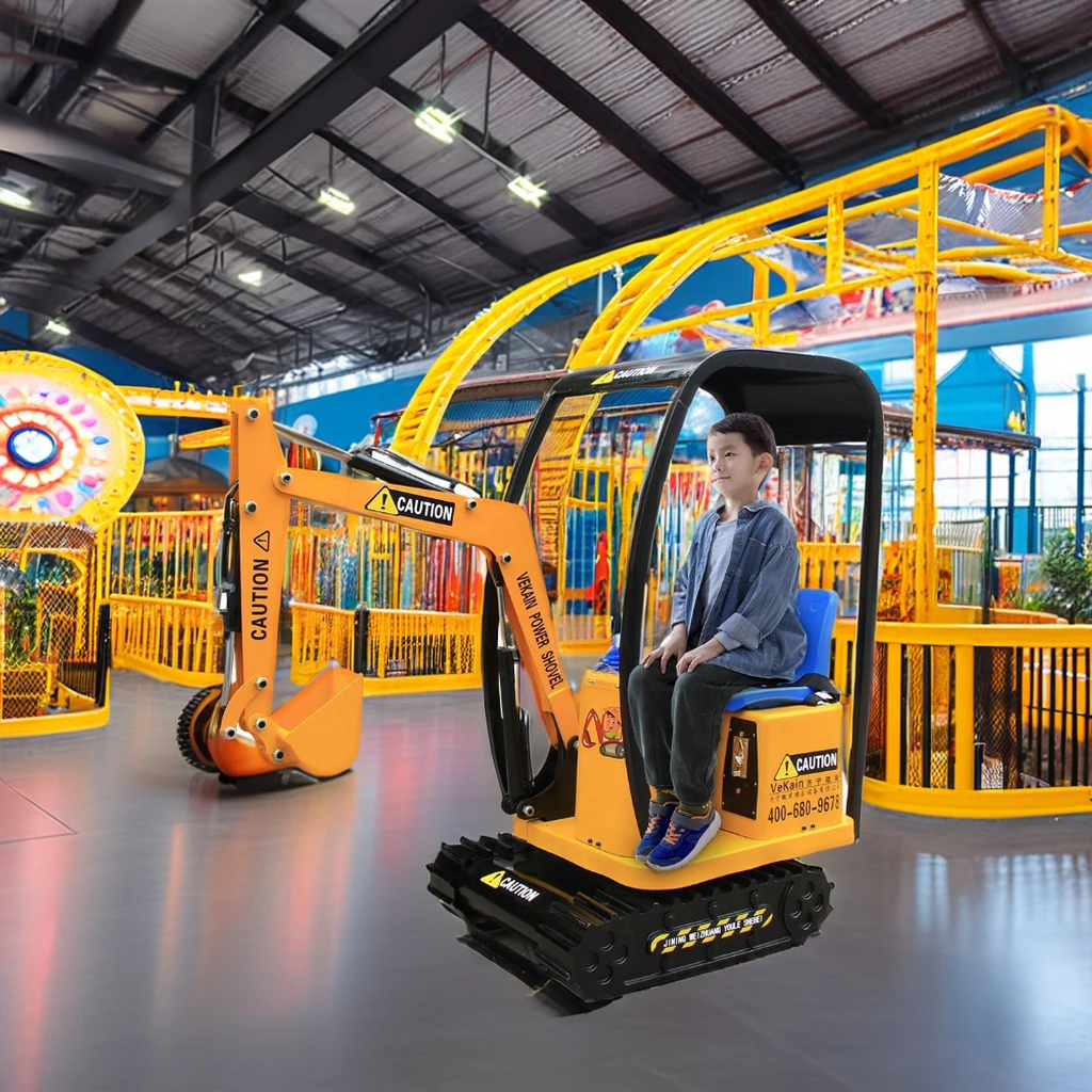 Coin-Operated Electric Excavator Indoor/Outdoor Amusement Equipment Shopping Malls Adventure Parks Made Durable Fiberglass Steel