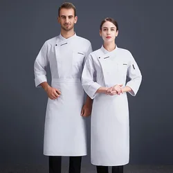 Newly designed chef clothing fashion unisex chef uniforms chef jacket for kitchens and restaurants