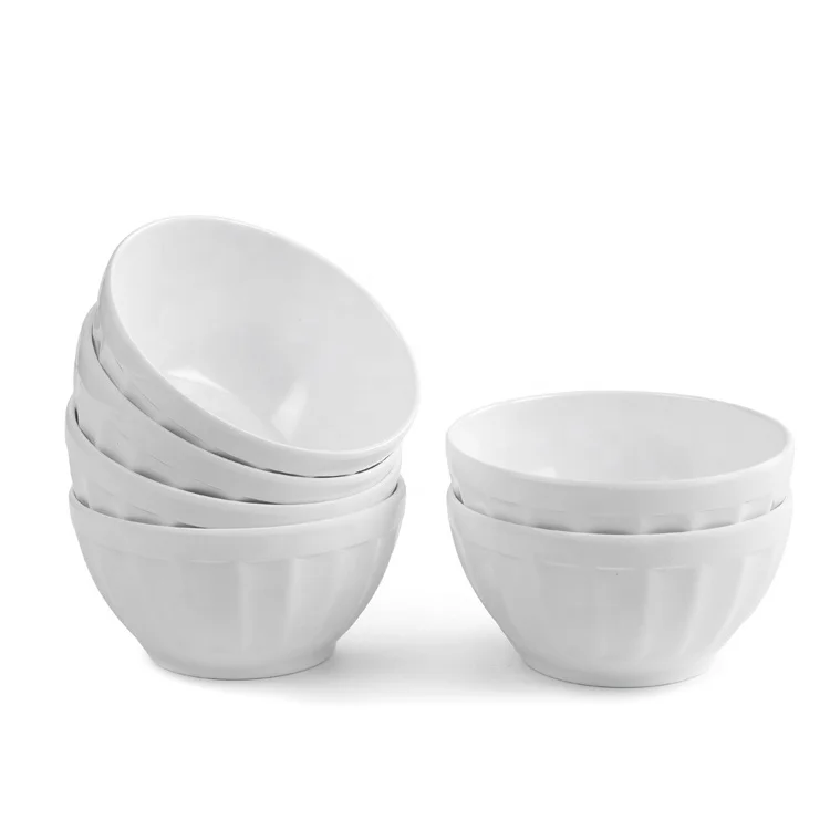 Fair quality crockery items plastic wholesale printing one handle melamine salad bowl set