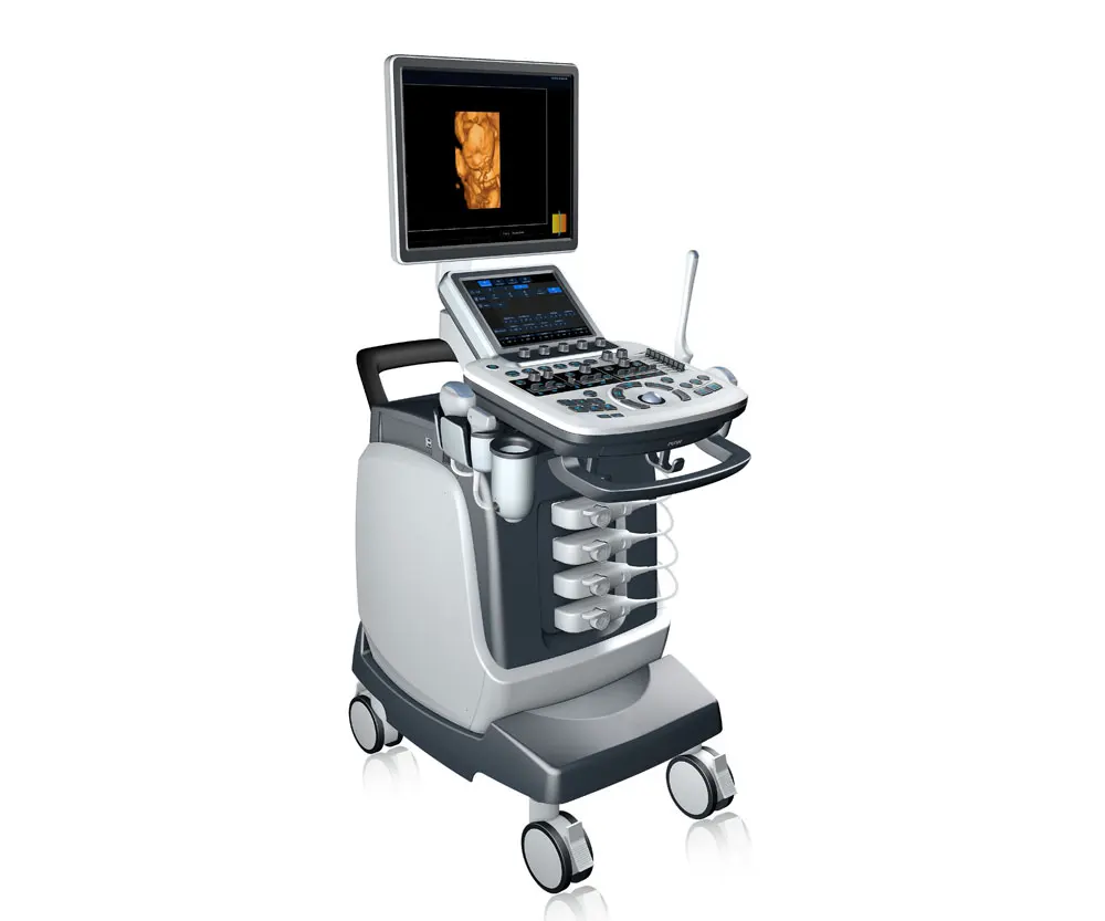 19-Inch Trolley Type Full Digital LCD Color Doppler Ultrasound Machine with 10.4 Inch Touch Screen Medical Instruments