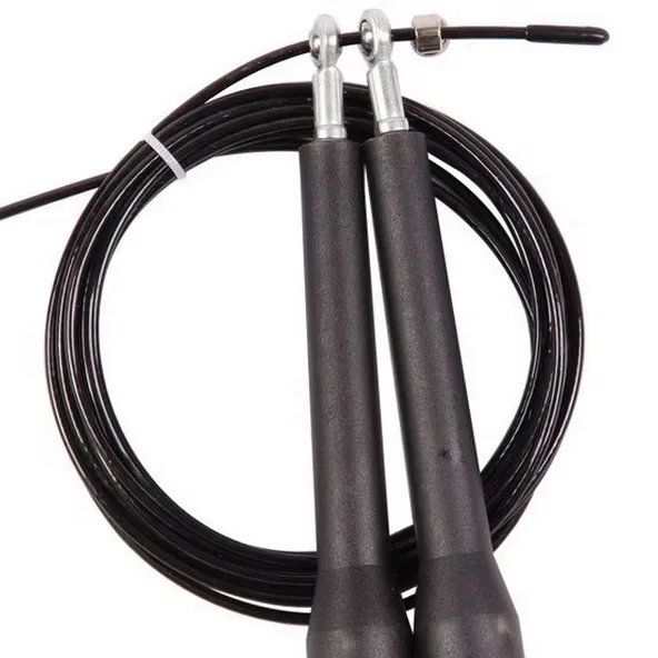 Hot Selling PP Handle Jump Rope Fitness Power Training 3m Pointed Steel Wire Skipping Rope for Exercise