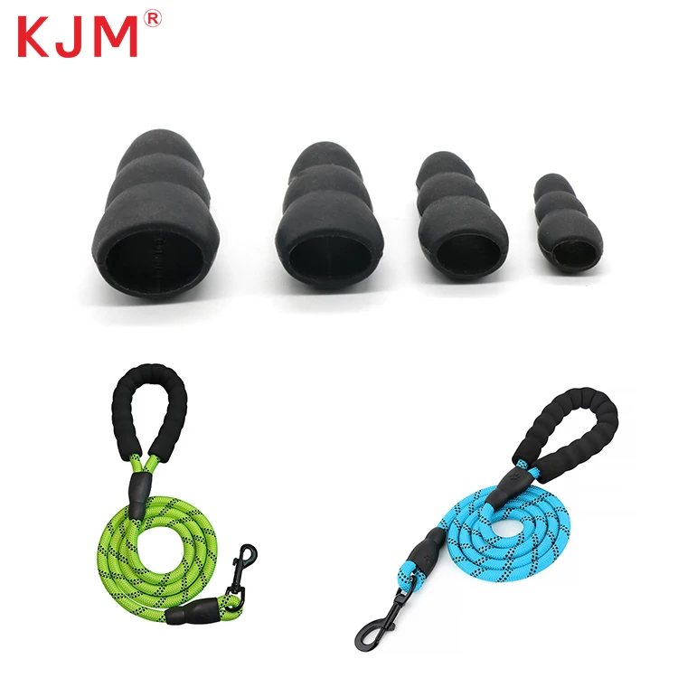 China Manufacturer Pet Leash Accessories Black Rubber Webbing Strap Rope Buckle Clip for Dog Leash