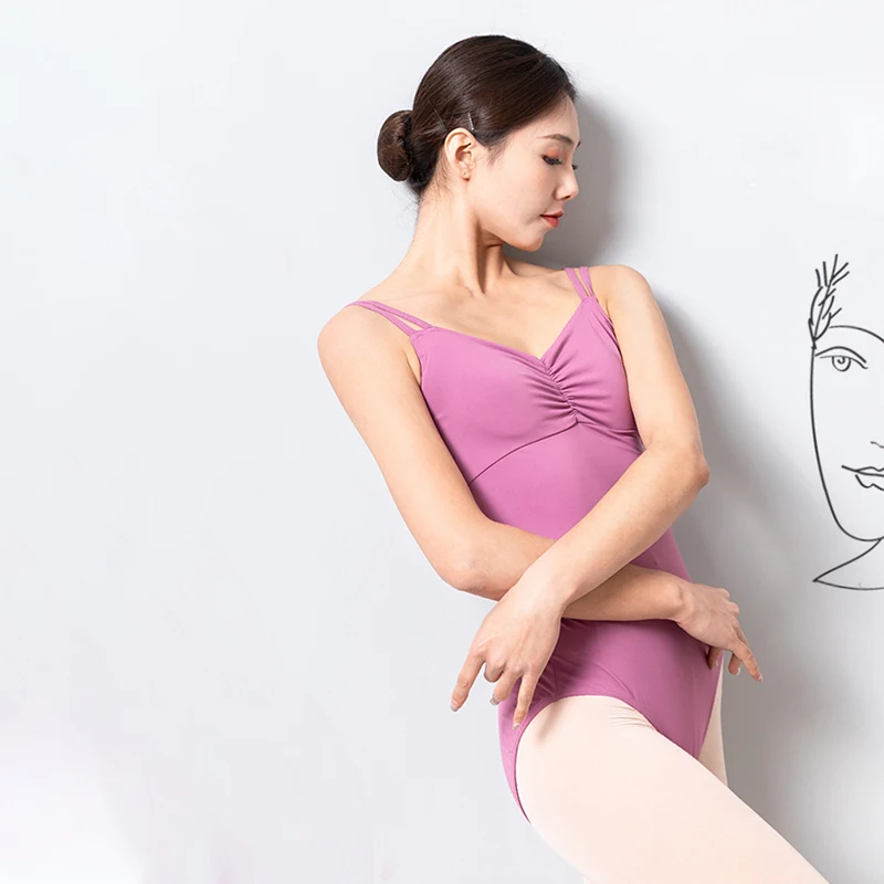 2022 hot sale tights double suspenders ballet onesie tights tights big back high hip sexy practice suit