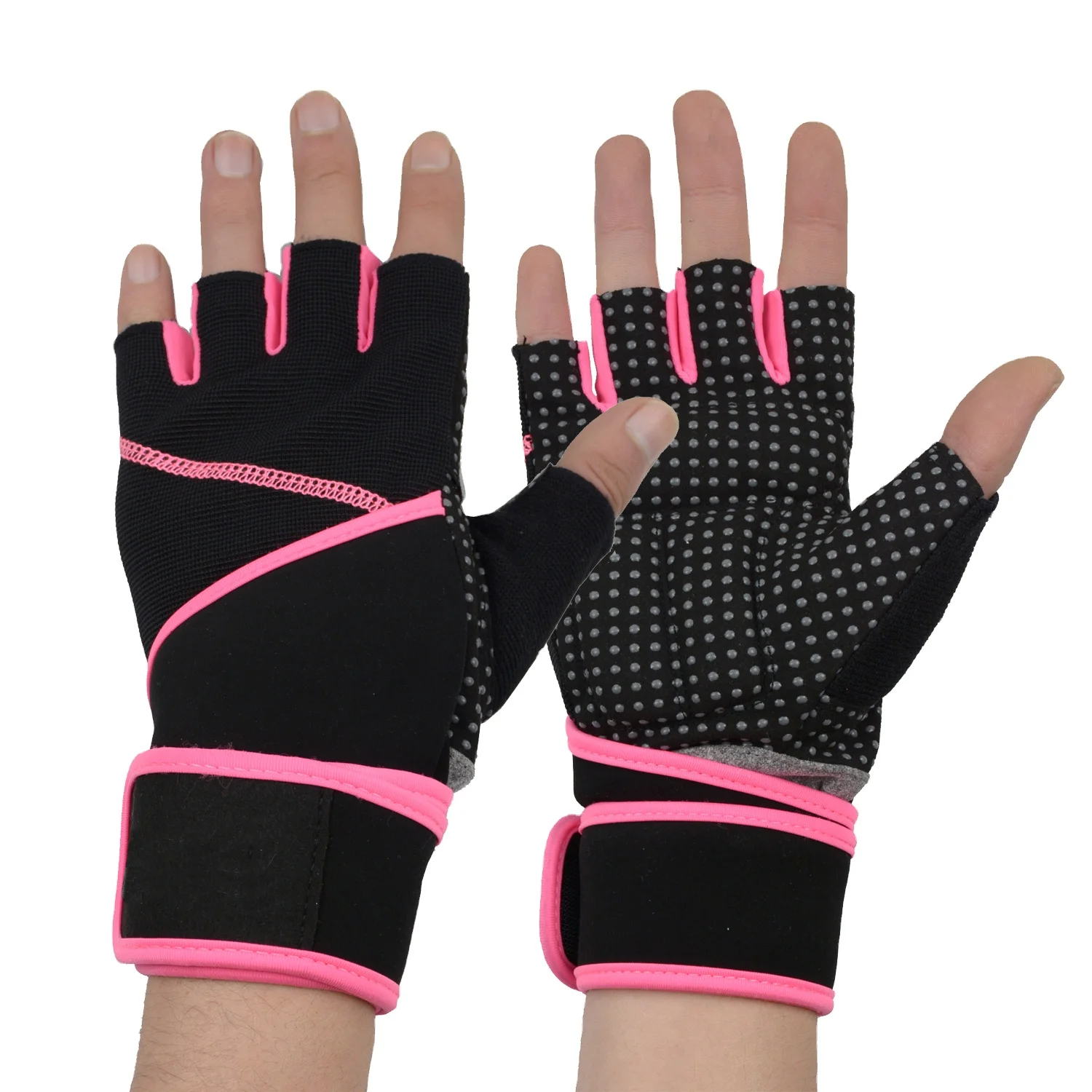 HANDLANDY, синтетическое силиконовое покрытие, перчатки для тренажерного зала с поддержкой запястья