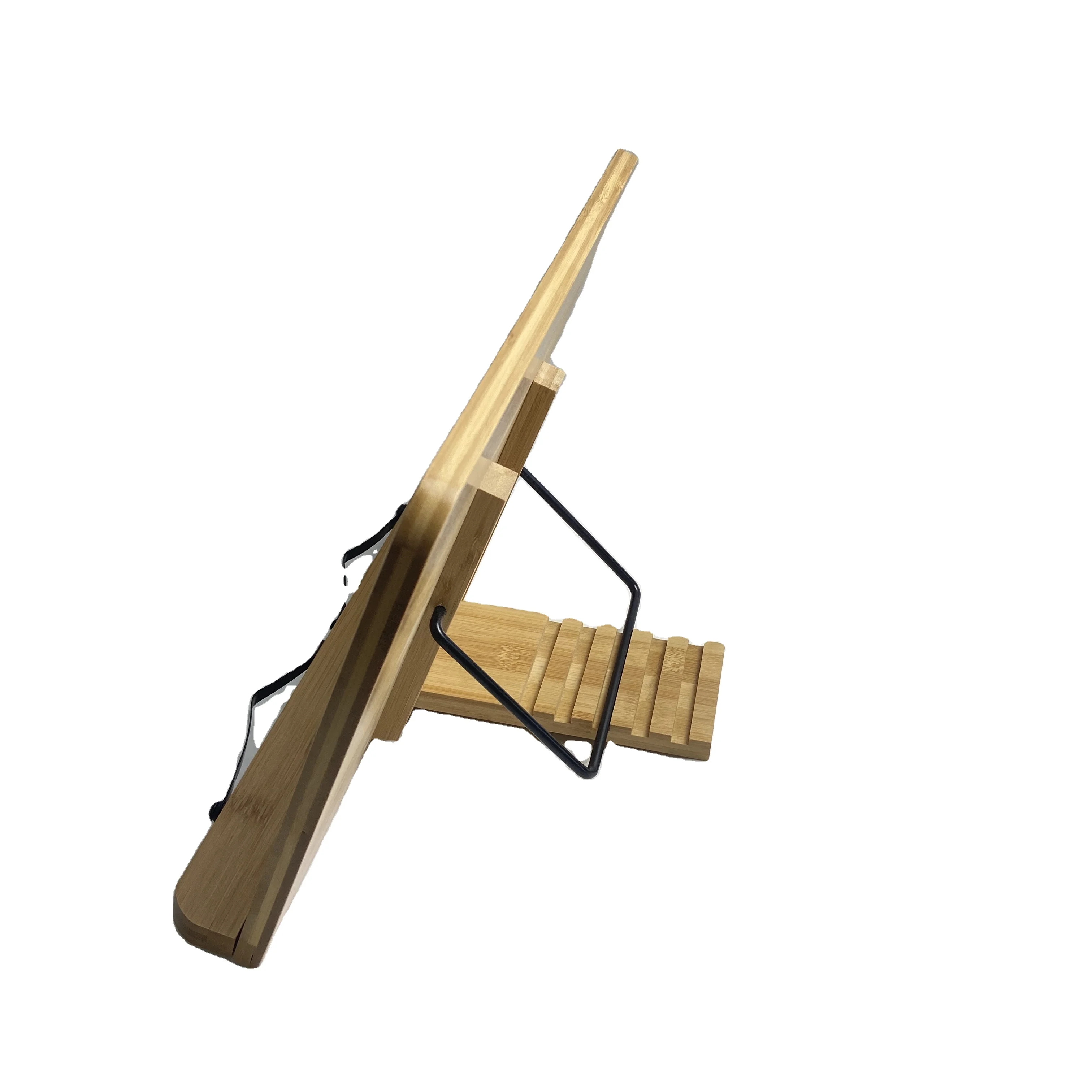 Diyue eco-friendly регулируемый Бамбука для чтения для отдыха в виде книжки с подставкой с держателем 5 регулируемых углов из бамбука в виде книжки с подставкой с рисунком Поваренная книга для чтения с подставкой