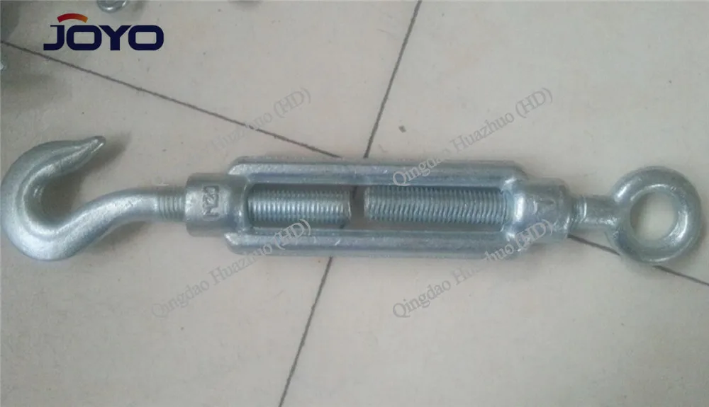 turnbuckle,High quality DIN1480 galvanized drop forged eye hook turnbuckle,ISO9001:2015,CE certification...