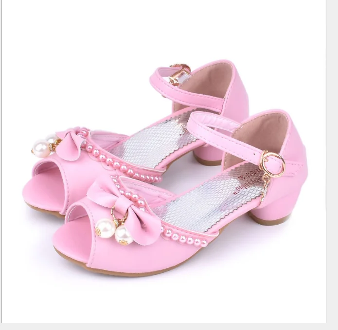009 модная блестящая Свадебная обувь для подружек невесты для маленьких девочек модная детская Классическая обувь