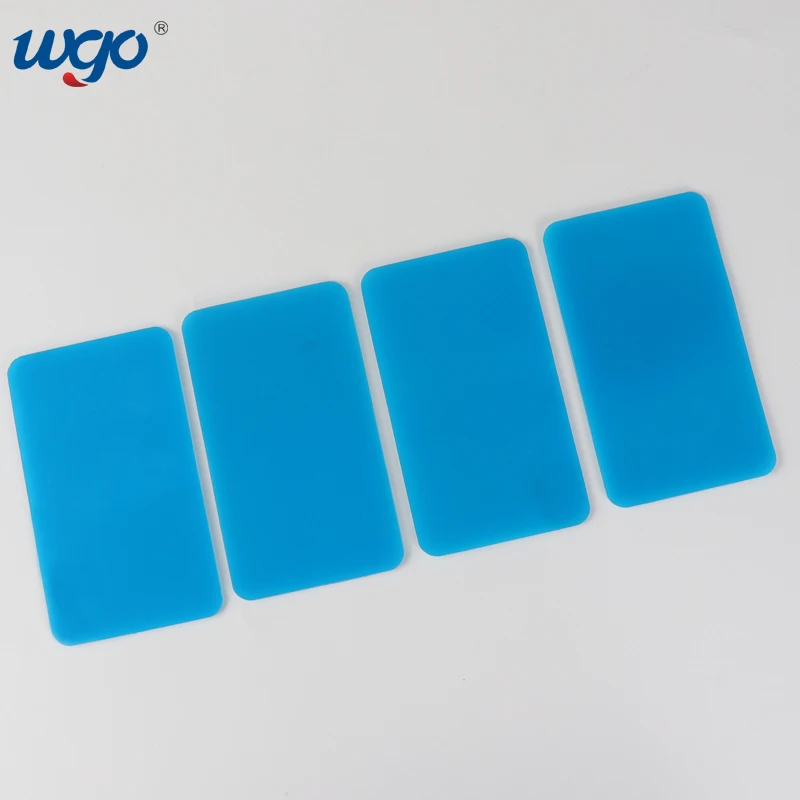 WGO Double-sided Repositional Adhesion Self Adhesive Restickable Gel Pads with PET Super Sticky Die-cuts Adhesive Pads