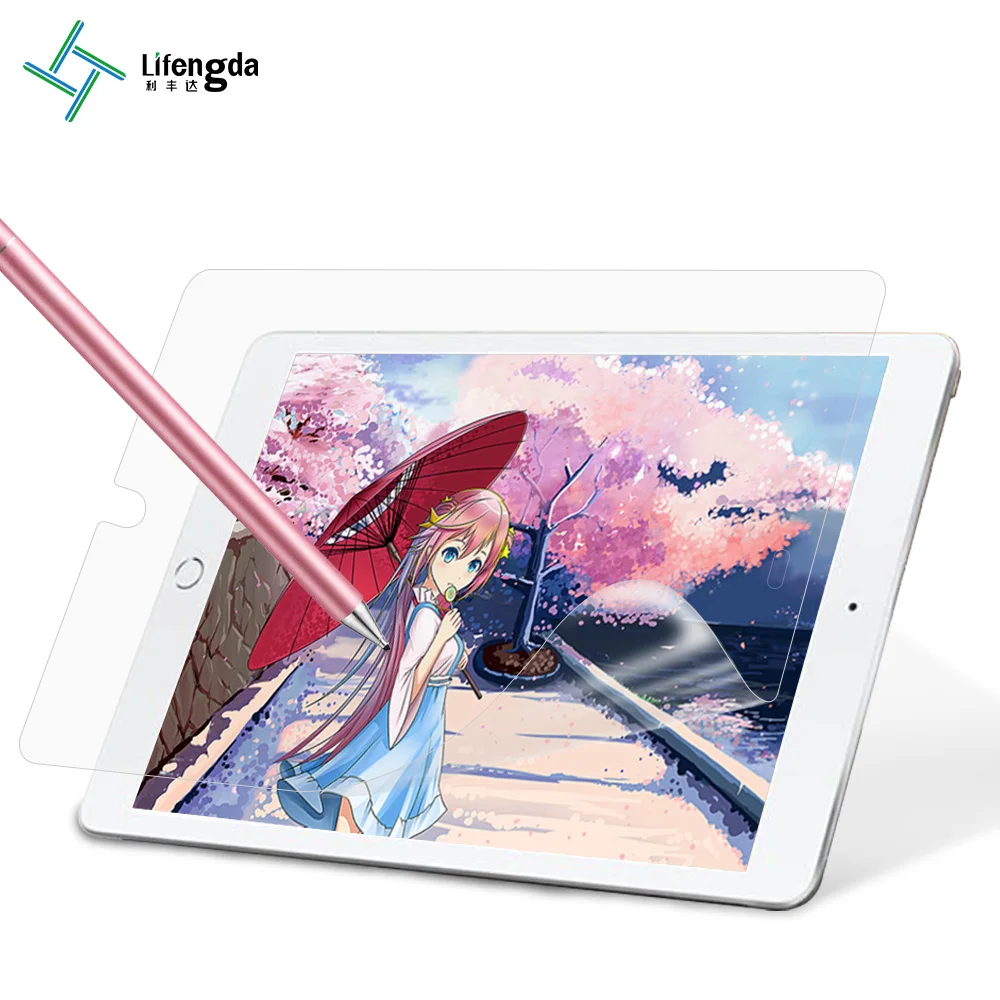HD clear paper feel like film tablet screen protector for iPad 9.7 2021