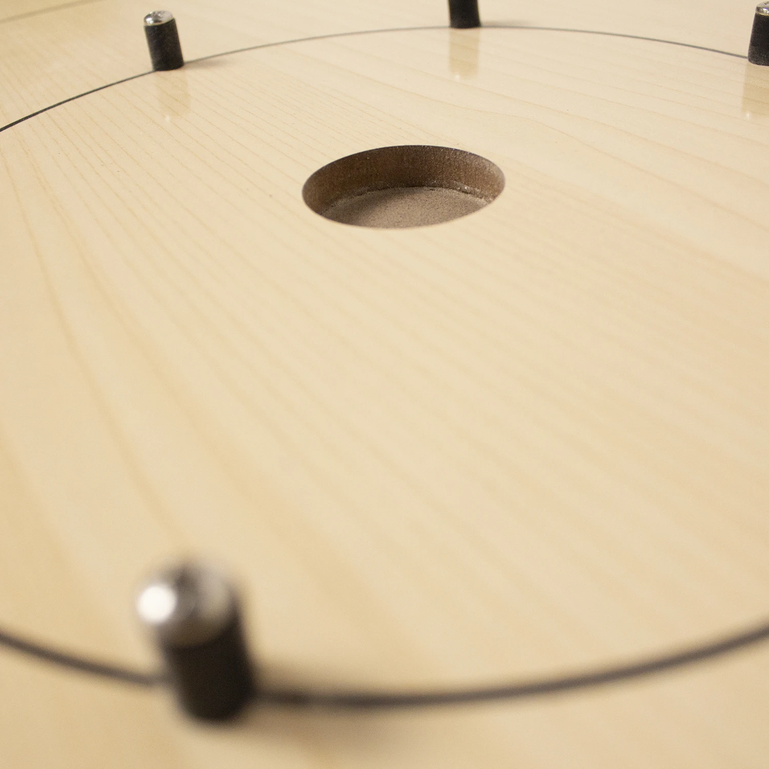 30 Inch Tournament Crokinole Checkers Classic Dexterity Board Game for Two Players 24 Black White Discs Game Board