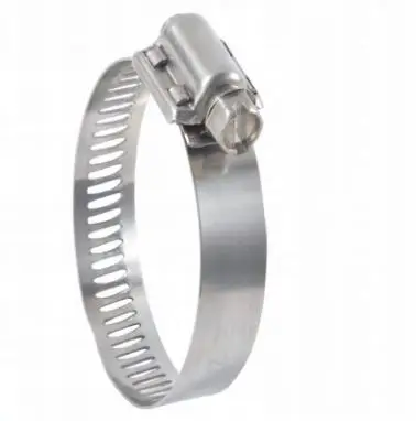 Stainless Steel Worm Hose Clamps Adjustable Metal Band Clamp for Water Pipe Automotive Plumbing Marine Application and Fuel Line