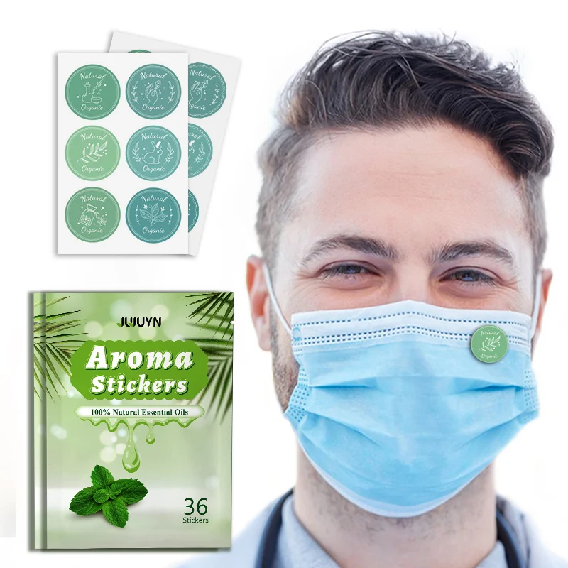 Natural Pure Aroma Essence Oil Scented Stickers Refreshing Fragrance Breath Freshener Long-lasting Scents Fresheners Patch