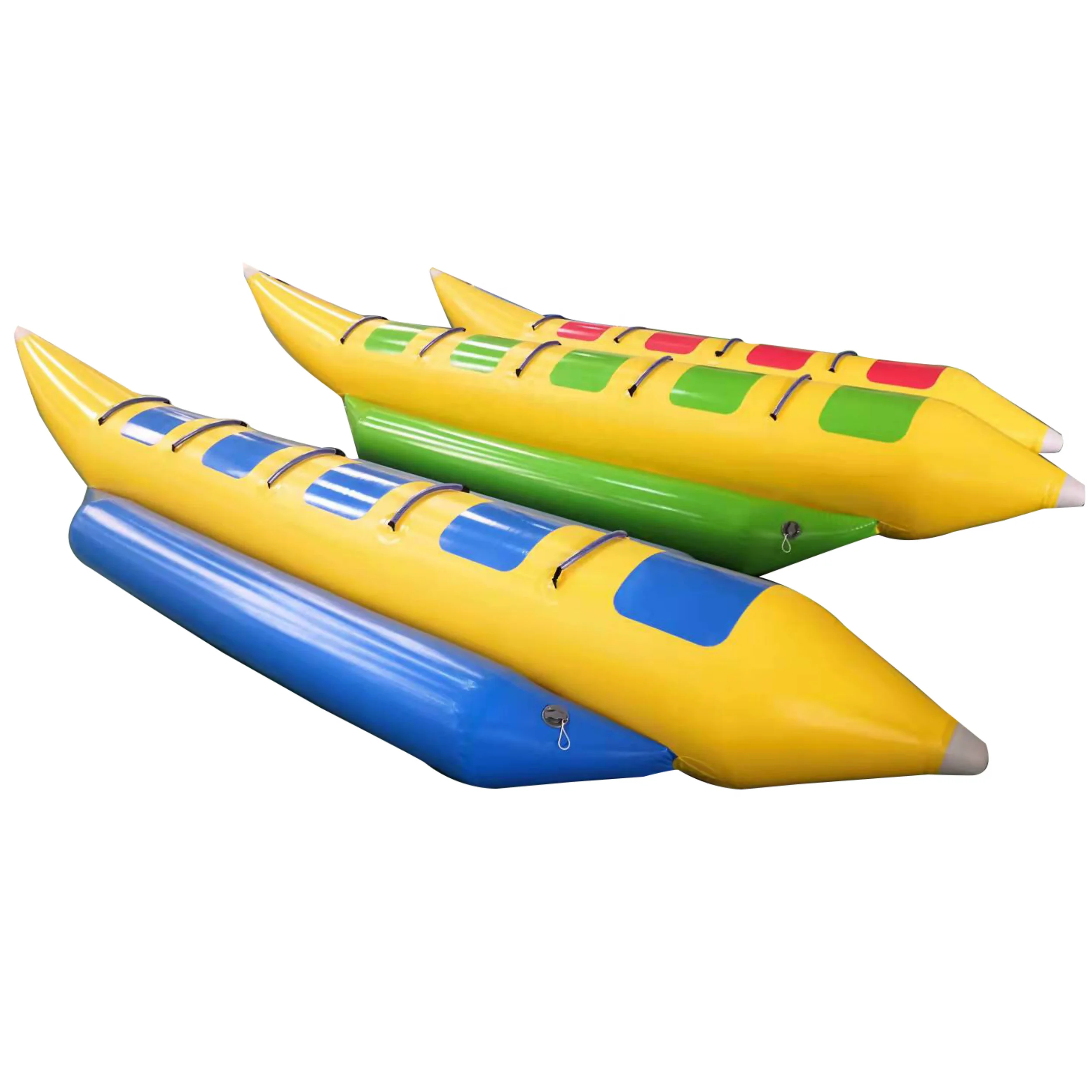 Custom Inflatable Water Recreation Sports Banana Flying Fish Boat Adult Surf Tug Boat Entertainment Equipment