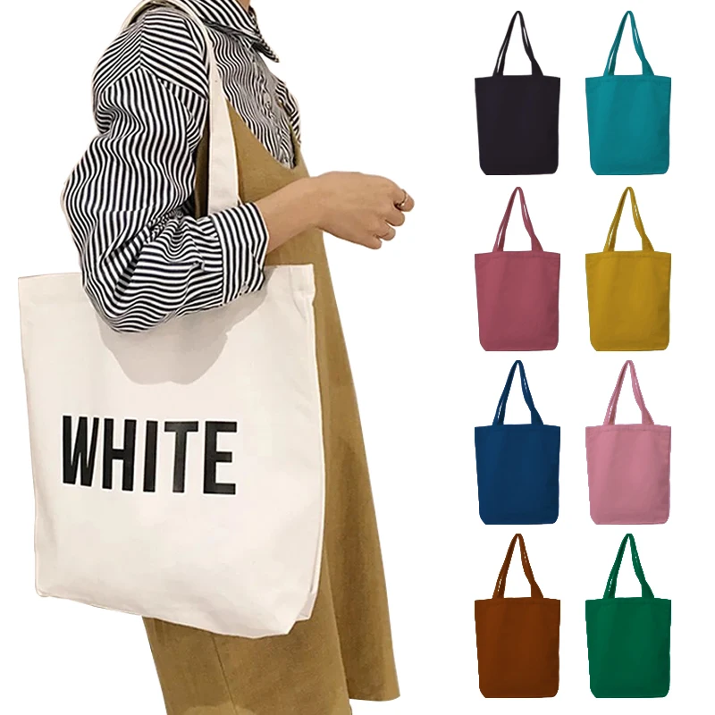 Custom bolsas de tela printing eco recycled cotton canvas tote shopping bags with custom printed logo