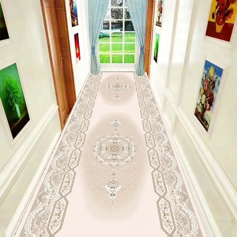 Washable Factory Carpets 3D Printed Customized Polyester Hallway High Quality Machine Anti Fatigue Runner Rugs Bedroom Carpet