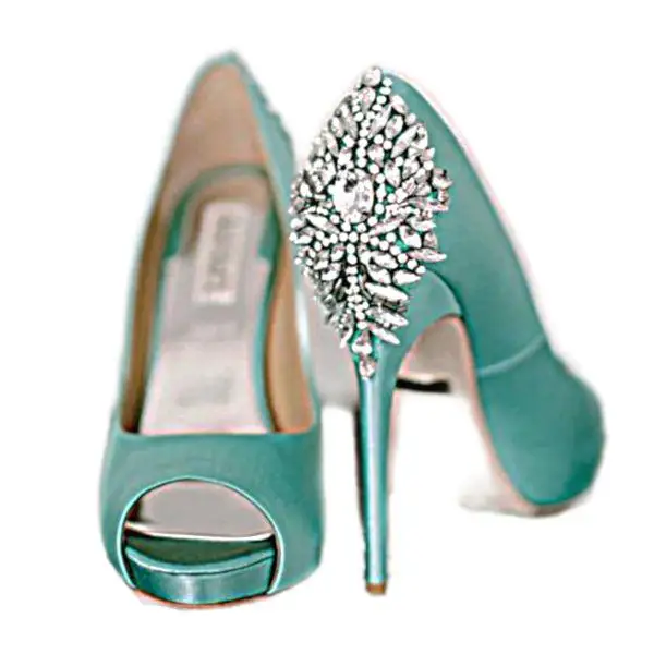 New style diamond hot shoes Colorful diamond bright dancing shoes High heel shoes Rhinestone decoration Rhinestone accessories