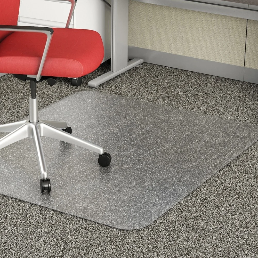 Eco-friendly Odourless PVC Office Chair Floor Mats For Hardwood Floor and Carpet