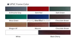 Hot sell house residential standard PVC design UPVC double glazed sliding windows with best price