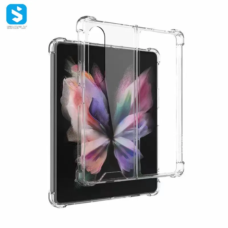 Newest Four Corners Anti-drop TPU Acrylic 1.5MM Protective Cover Shockproof Transparent Phone Case For Samsung Galaxy Z Fold 4