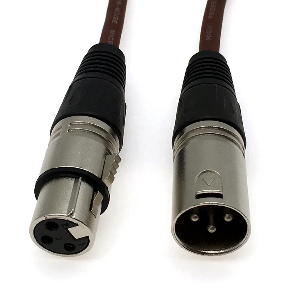 Shenzhen 3 Pin XLR Conector Black Male Female Microphone Jack XLR Conector