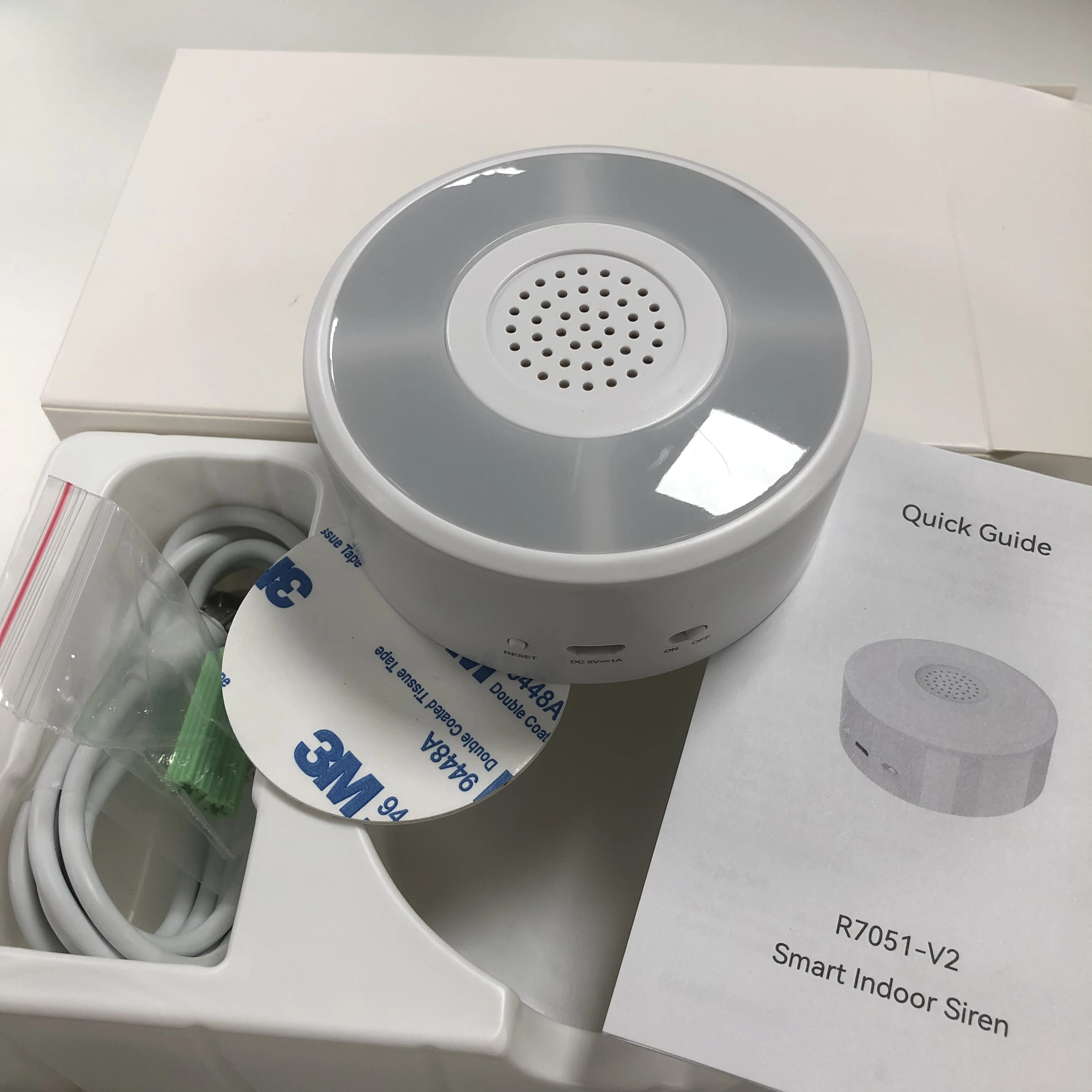 Indoor Smart Wireless alarms Siren Compatible for Alexa and Google Speaker alarm systems security home alarm siren