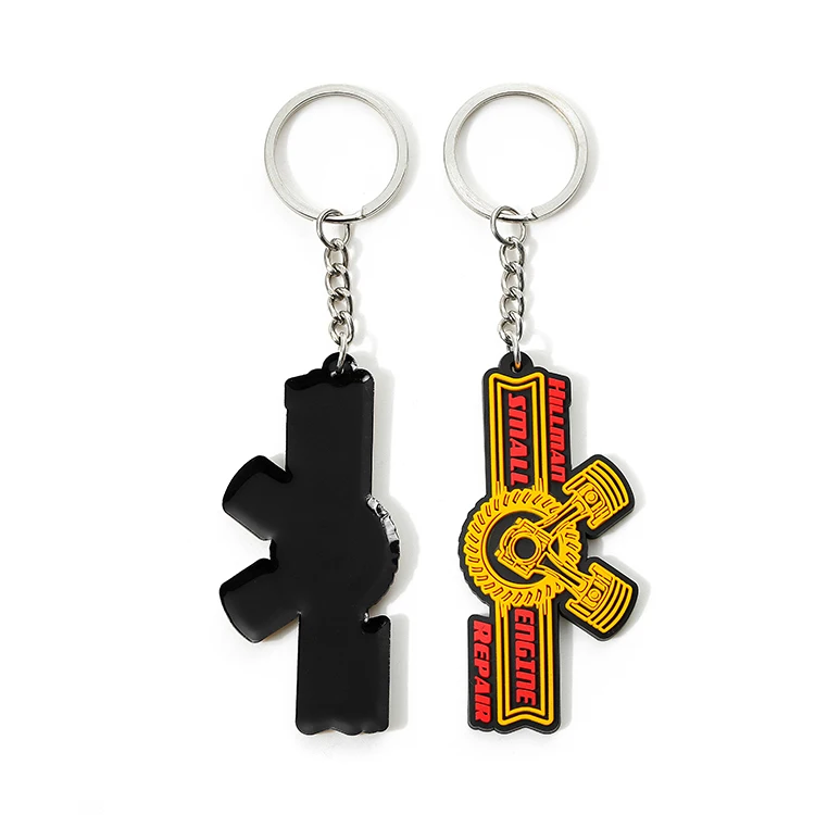 Promotional Gift Custom Soft Pvc Rubber Plastic 2D 3D Key Chains Keychain Silicone Keyring With Your Logo Letter