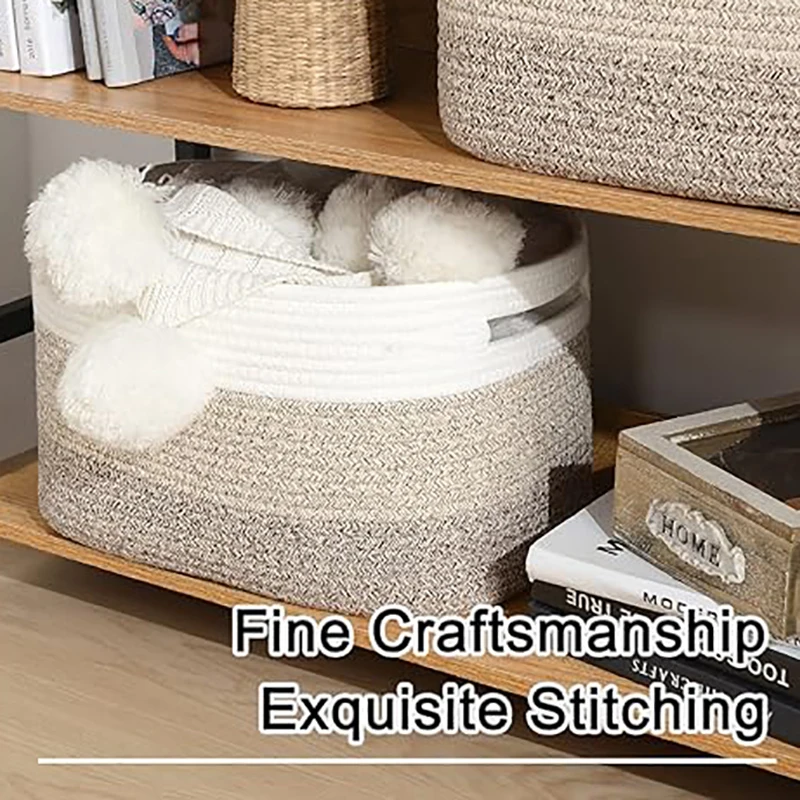 Best Selling Modern Cotton Rope  Basket Woven Baskets for Storage