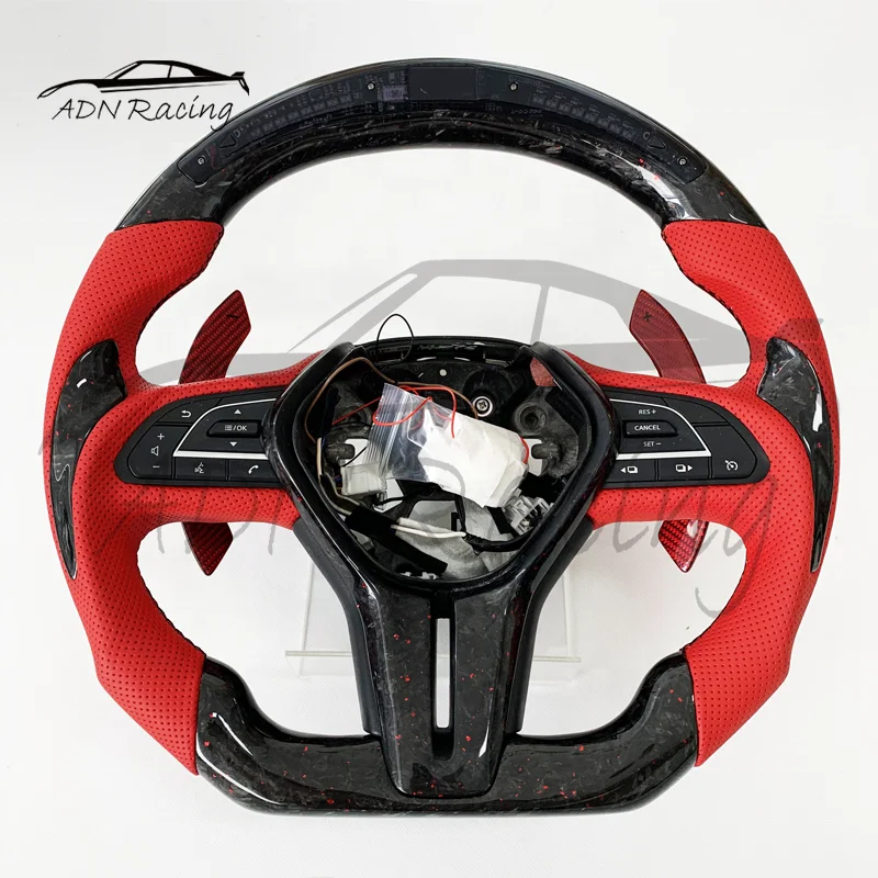 2017-2020 For INFINITI Q50 Q60 QX50 OEM Upgraded Customized FORGED Carbon Fiber Steering Wheels