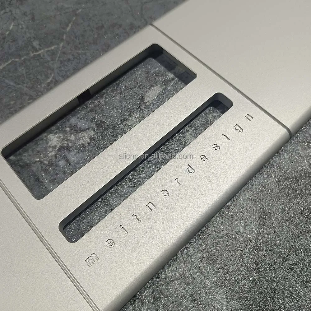 Bead blast 6082 aluminum part cnc machining custom metal precision manufacturing service cnc milling