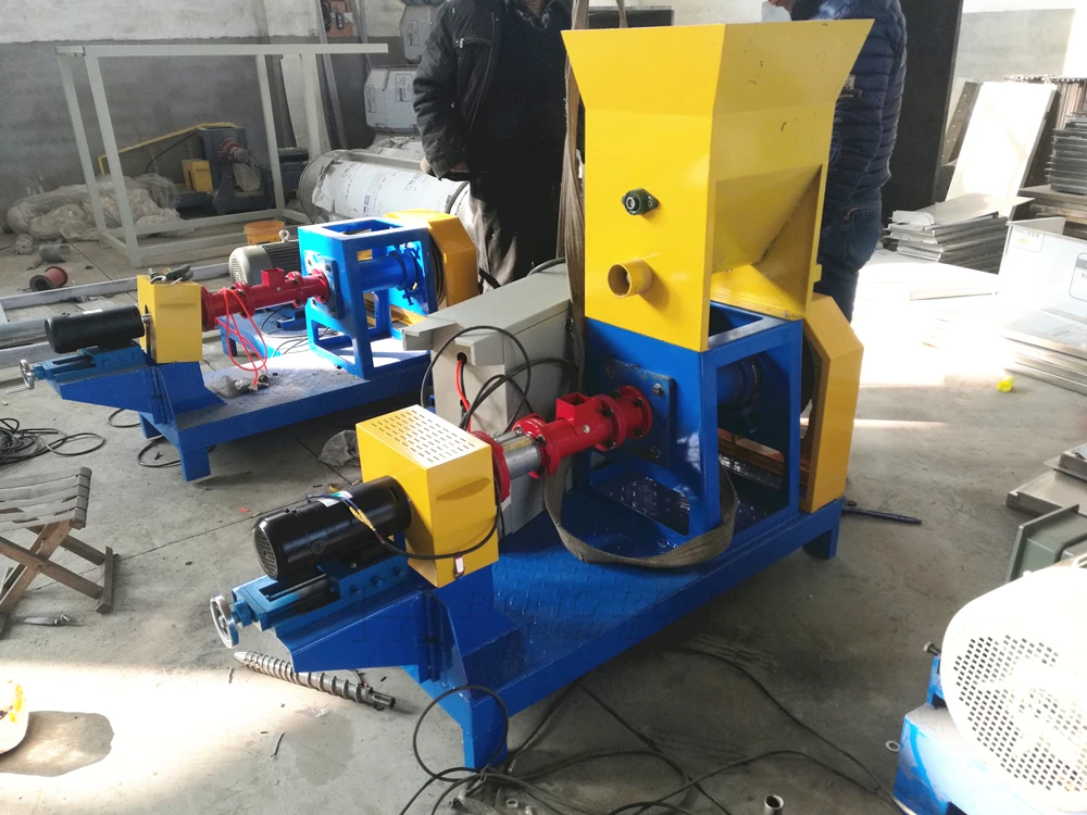 HR High Quality Fish Feed Extruder Twin Screw Production Line Floating Fish Feed Pellet Extruder Feeds Screw Extruder