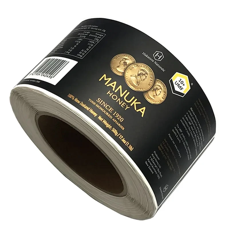 No Minimum MOQ Custom PVC Waterproof Vinyl Gold Foil Roll Printing Brand Wine Packaging Label Sticker label stickers