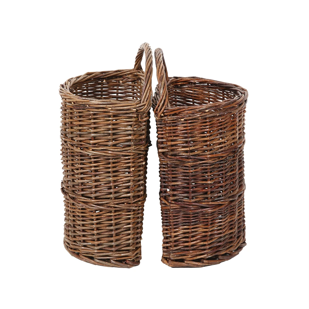 Handmade hanging wall basket decor kids room flower woven ornament catchers baskets