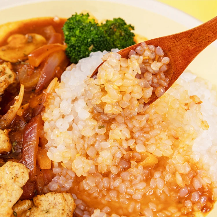 No Odor Konjac Diabetic Rice Organic Low Calorie Gluten Free Instant Keto Konjac Rice Vegetarian Food