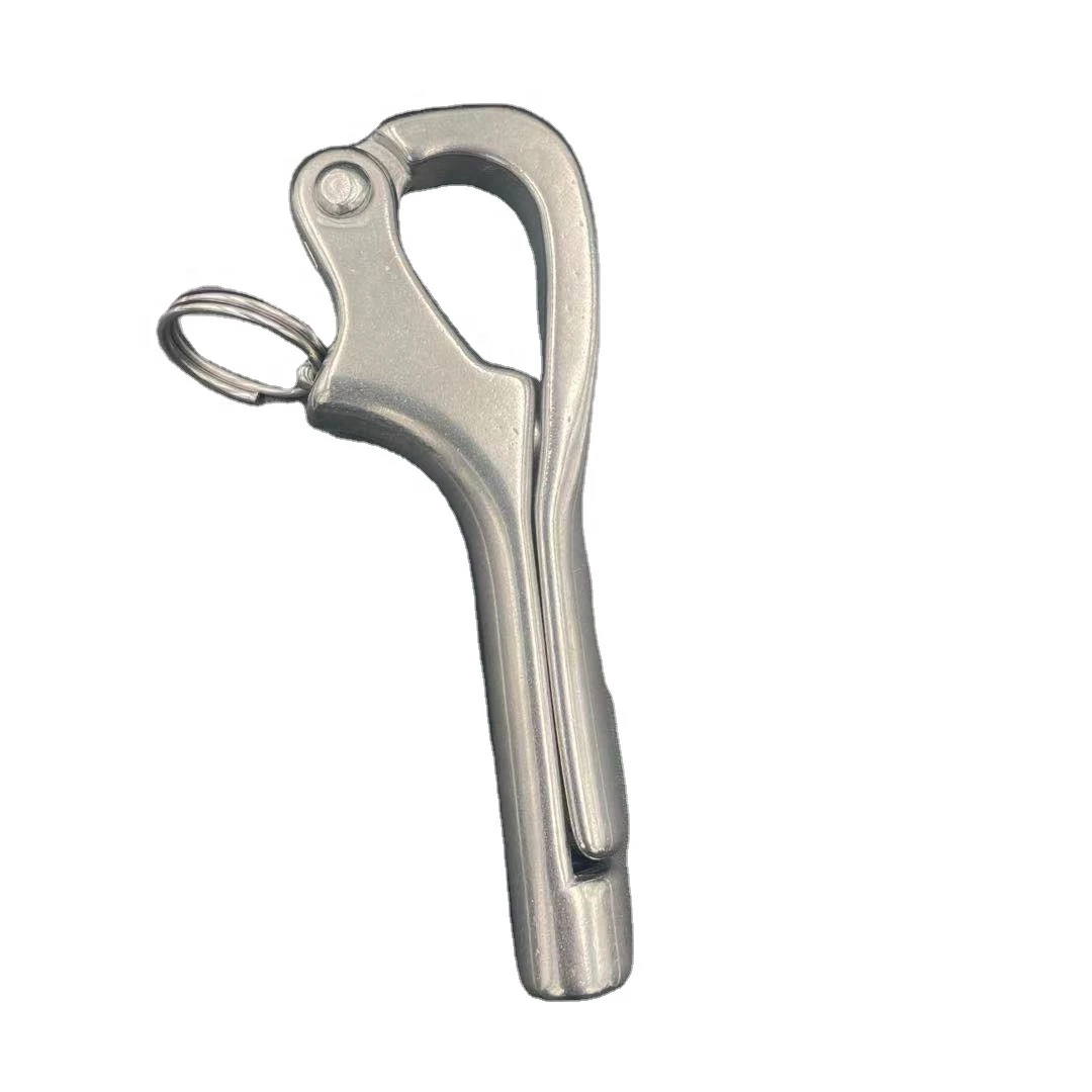 SS316 Marine Boat Cable Quick Release Safety Thread Pelican Hook