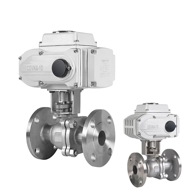 Motorized Valve 240 Volt DN50/100 2 Way AC220V Regulating Electric Actuator Water Flange Ball Valve