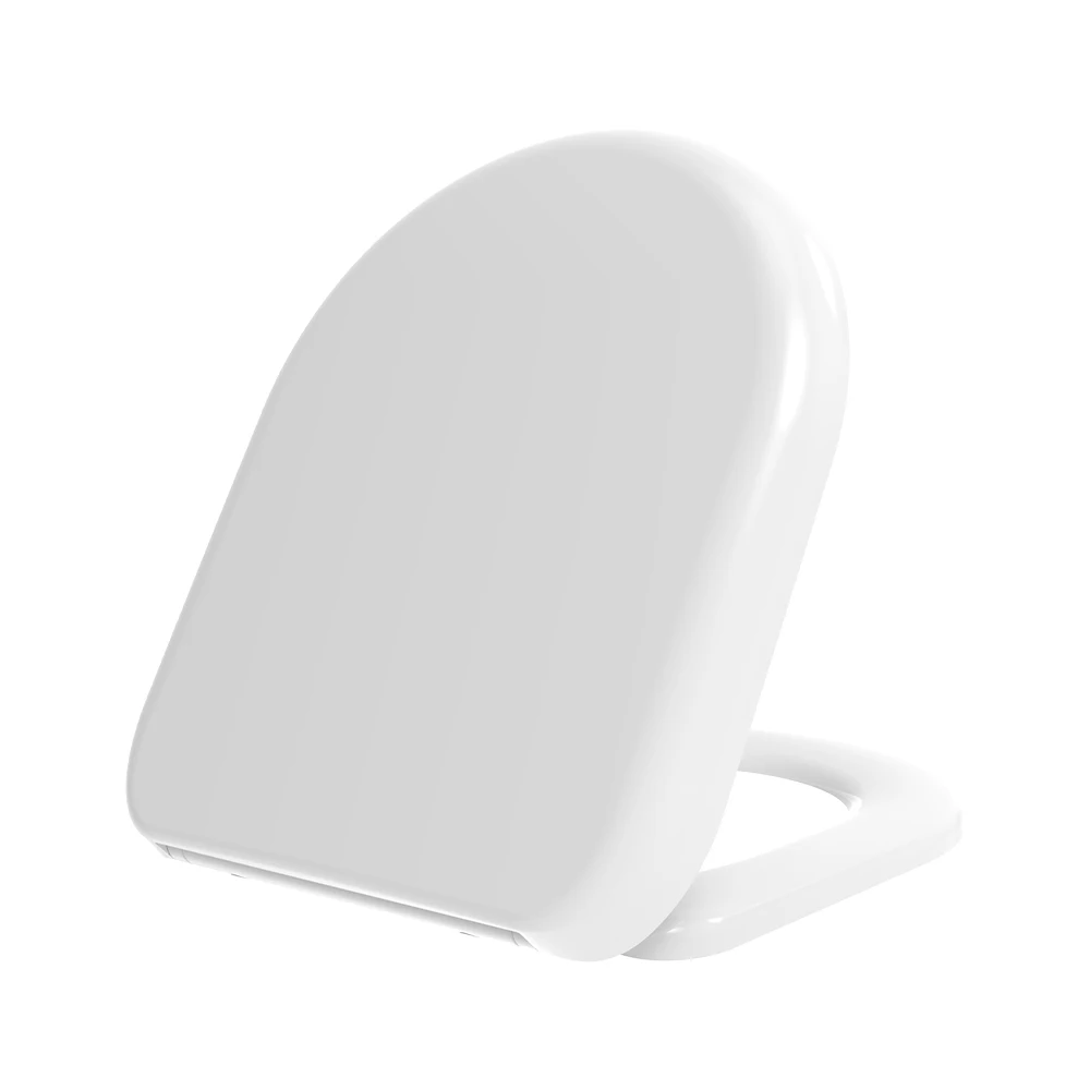 Urea D shaped toilet seat cover UF toilet seat with soft close and quick release functions